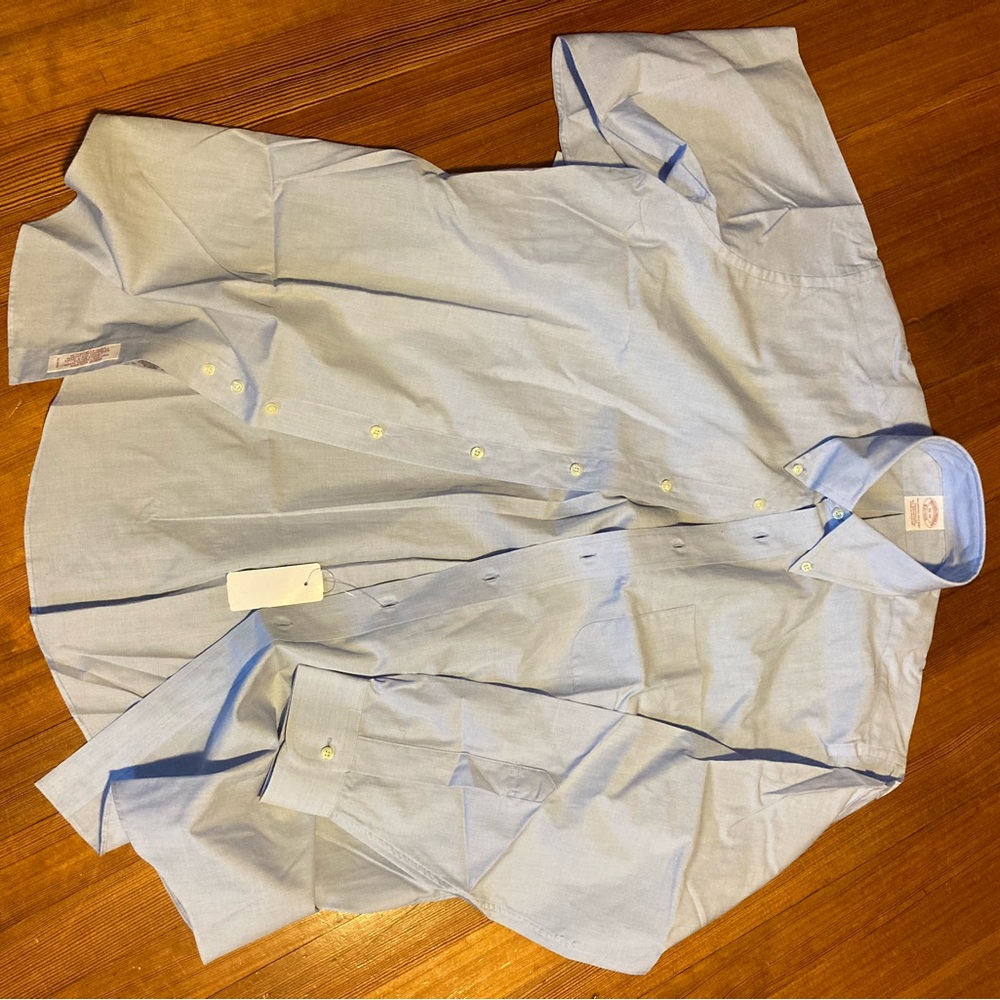 Brooks Brothers dress shirt size 33-16 light blue. New with tags.